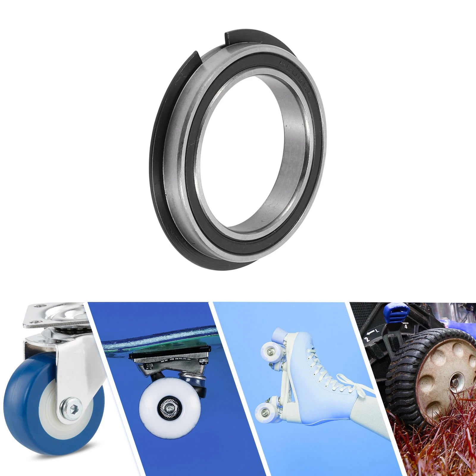Deep Groove Ball Bearings 30x42x7mm for Scooter Skateboard (6806NR2RS)