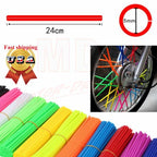 72PCS Spoke Skins Covers for Motorcycle Wheel Rim Guard Protector