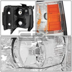 Chrome Housing Headlight, Amber Turn Signal, LED Fog Light Set for Silverado (2007–2013)