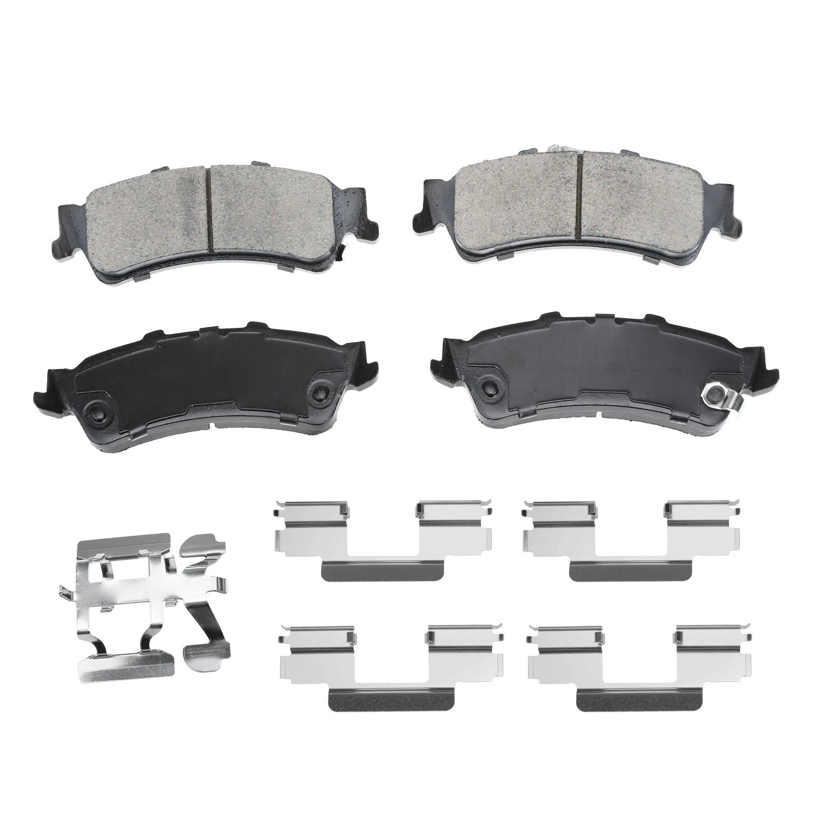Set of 4 Rear Ceramic Brake Pads for Chevy Silverado 1500 GMC Sierra (1999–2006)