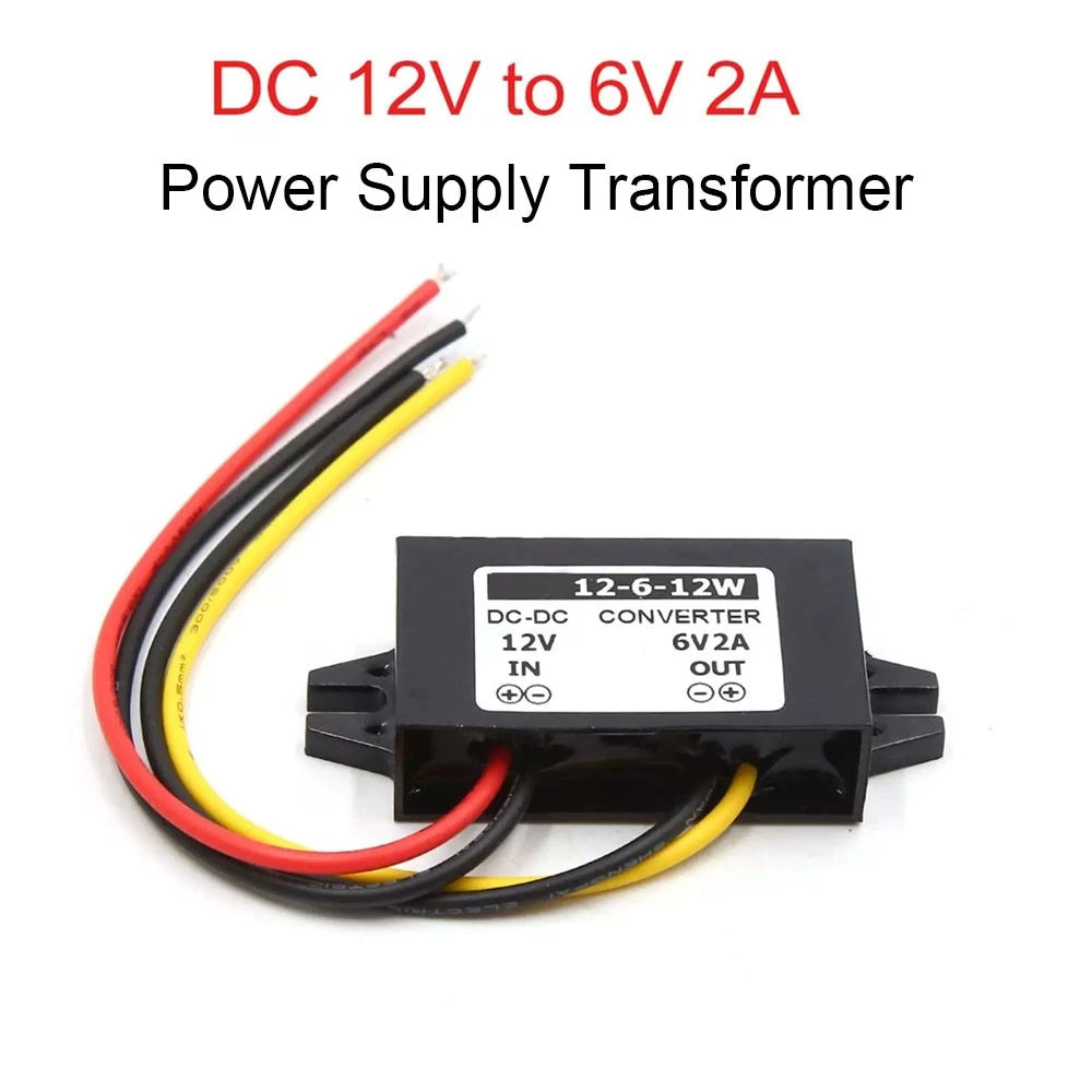 Power Supply Transformer DC 12V to 6V 2A for Universal Applications