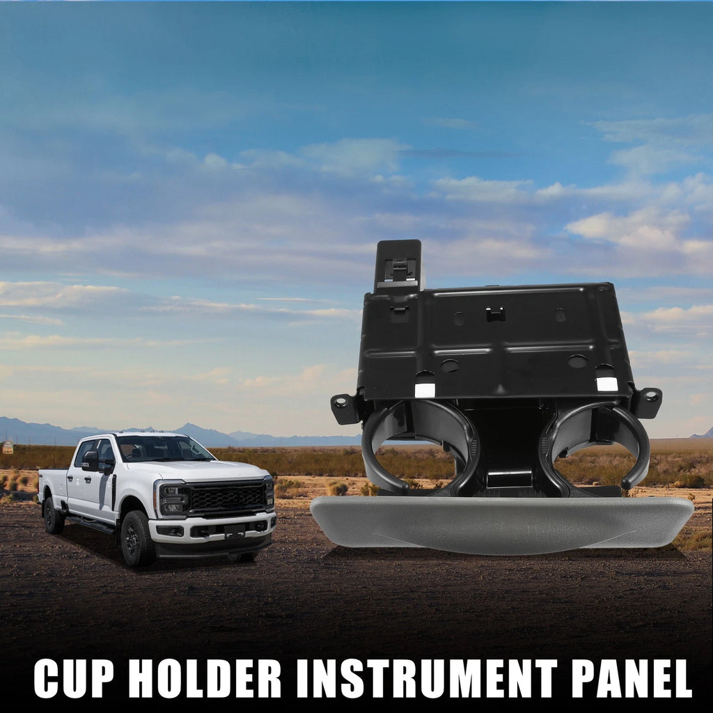 Cup Holder for Ford F-350 (1999–2001) Gray Instrument Panel Drink Holder