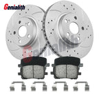 Front Brake Rotors & Ceramic Brake Pads for Pontiac Vibe Toyota Corolla Matrix (2003–2010)