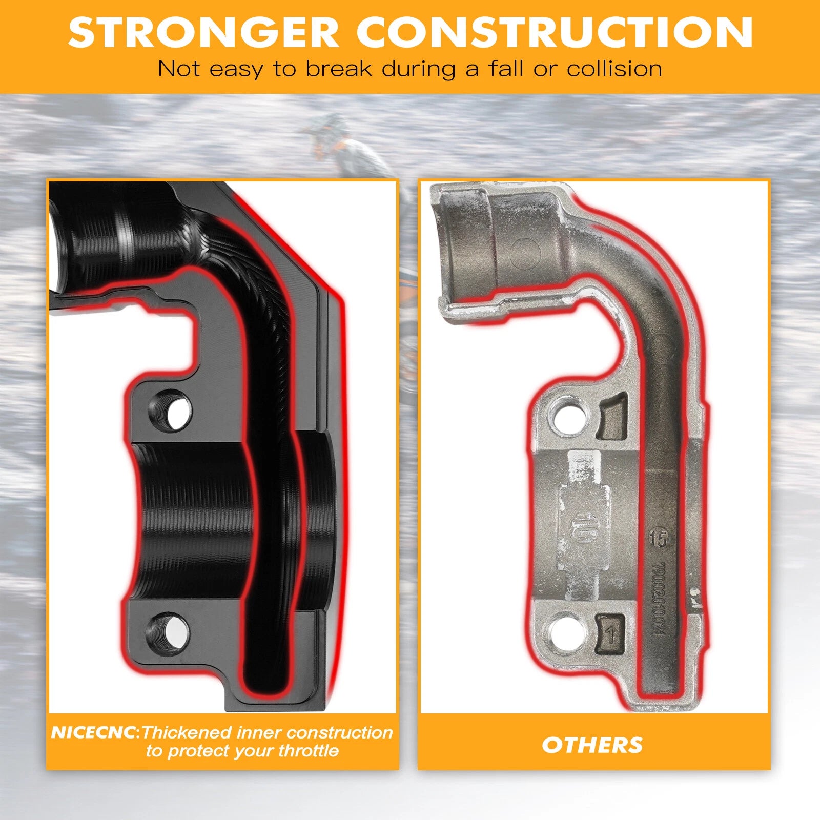 Billet Throttle Housing Guard for KTM 250 350 450 SXF XCF SX-F XC-F (2016–2022)