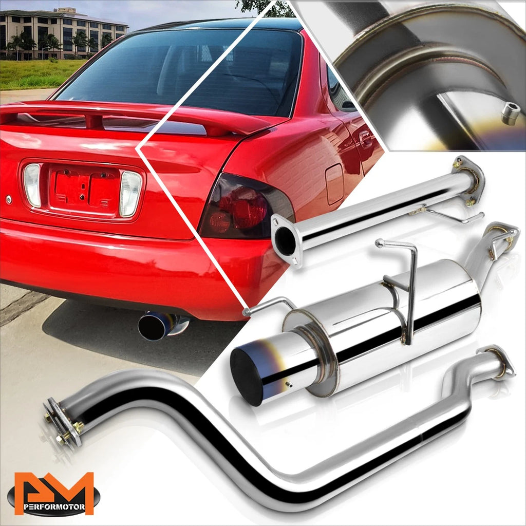 4" Burnt Tip Catback Exhaust System for Nissan Sentra SE-R Spec V (2002–2006)