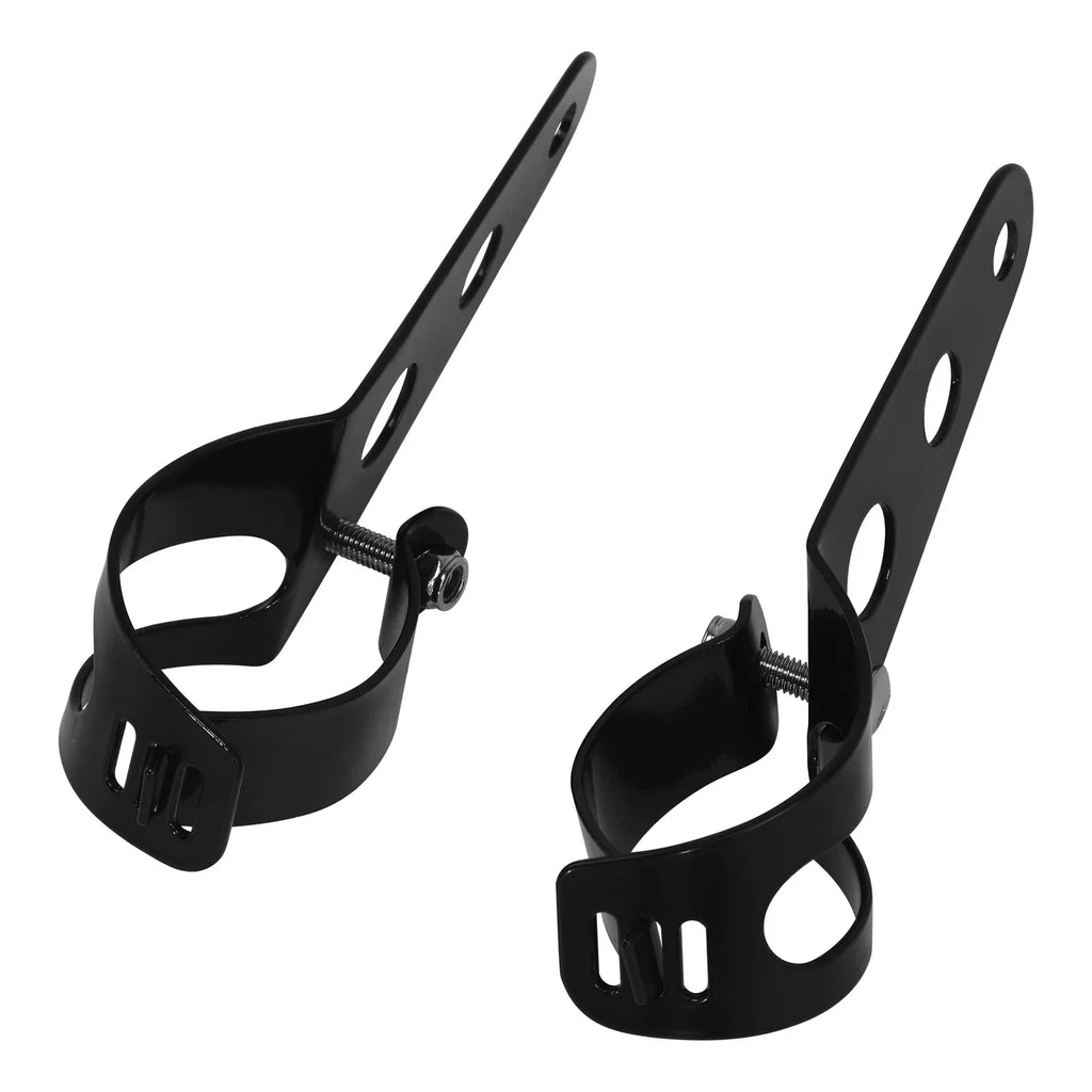 Headlight Mount Bracket 35mm-43mm for Motorcycle Fork Chopper Cafe Racer Black