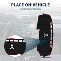 Dashboard Cover Mat for Honda CR-V 2017-2022 Sun Protector Pad Black Red
