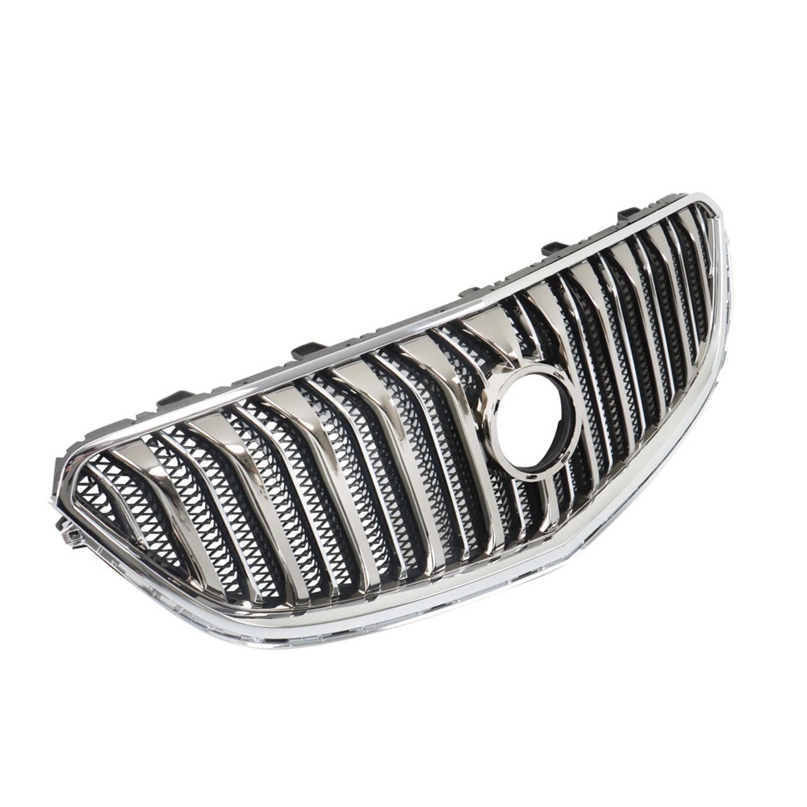 Front Upper Grille for Buick Enclave (2013-2017) Black Chrome