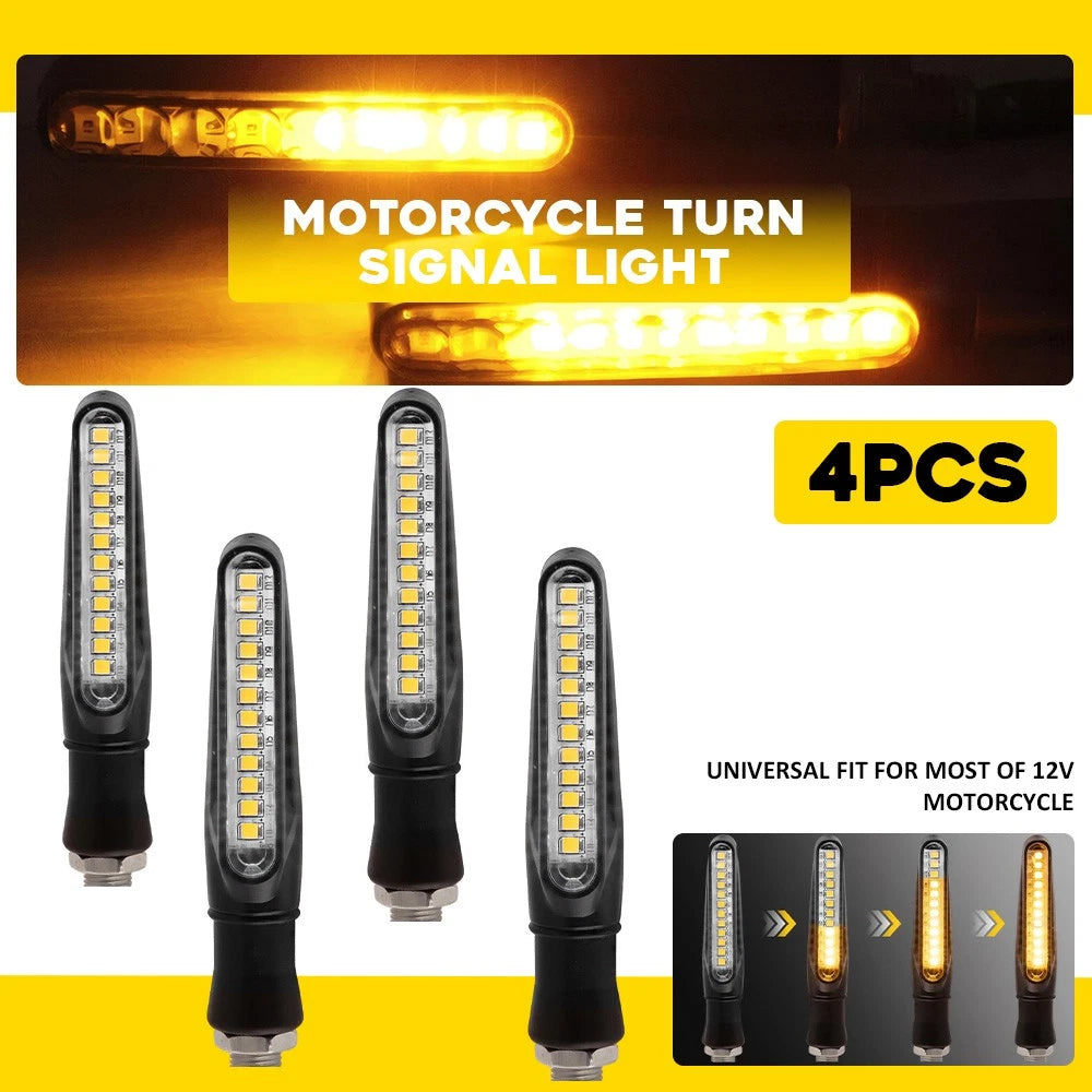 4X LED Turn Signal Lights for Suzuki DR650SER, DRZ400SM, DRZ400 (2000–2023)