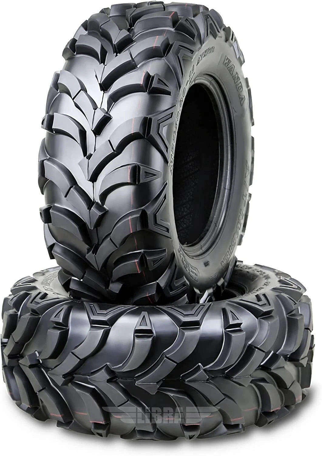 2X 24x8-12 ATV Tire Front Set 6PR for Honda Fourtrax Rancher (2000–2017)