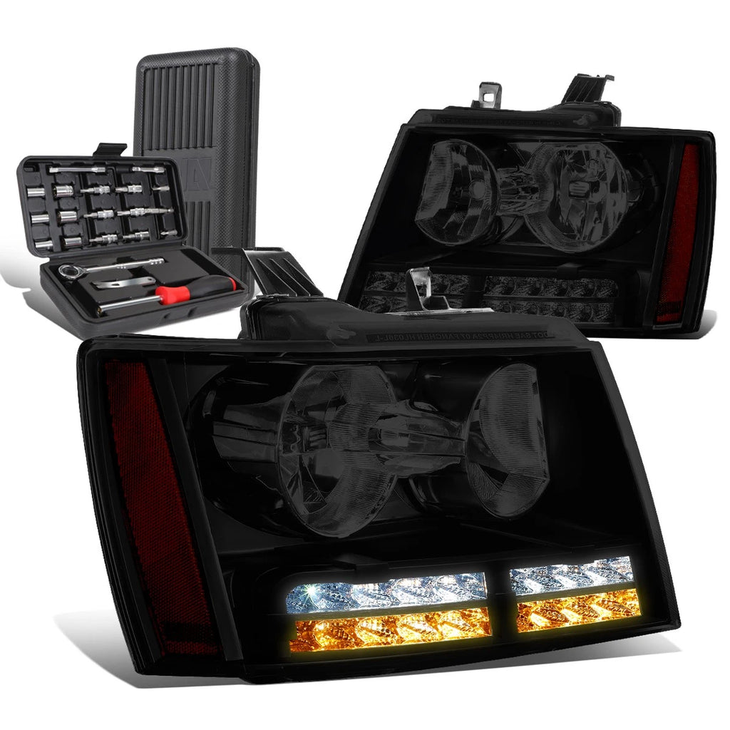 LED DRL Tube Side Headlights for Tahoe Suburban (2007–2014)