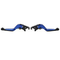 CNC Blue Extendable Brake Clutch Levers for Yamaha YZF R1 (2009-2014)