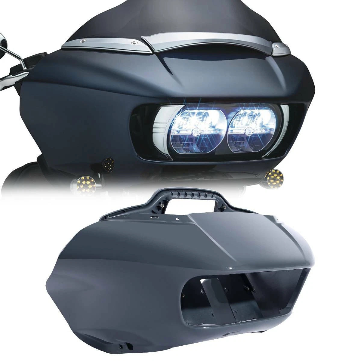 Inner Outer Fairing for Harley Touring Road Glide FLTR (2015–2023) Gunship Gray