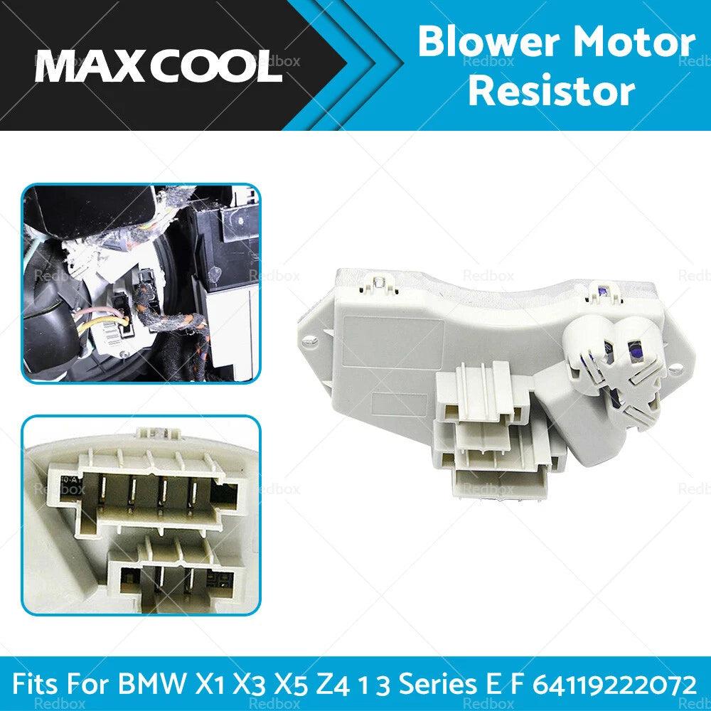 Blower Motor Resistor for BMW 1 Series X1 X3 X5 Z4 (2004–2017) 64119222072