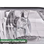 Set of 2 Headlights for Ford F-150, F-250, Expedition (1997–2003)