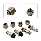 Set of 5 Male Female Panel Wire Connectors 16mm GX164 for Automotive