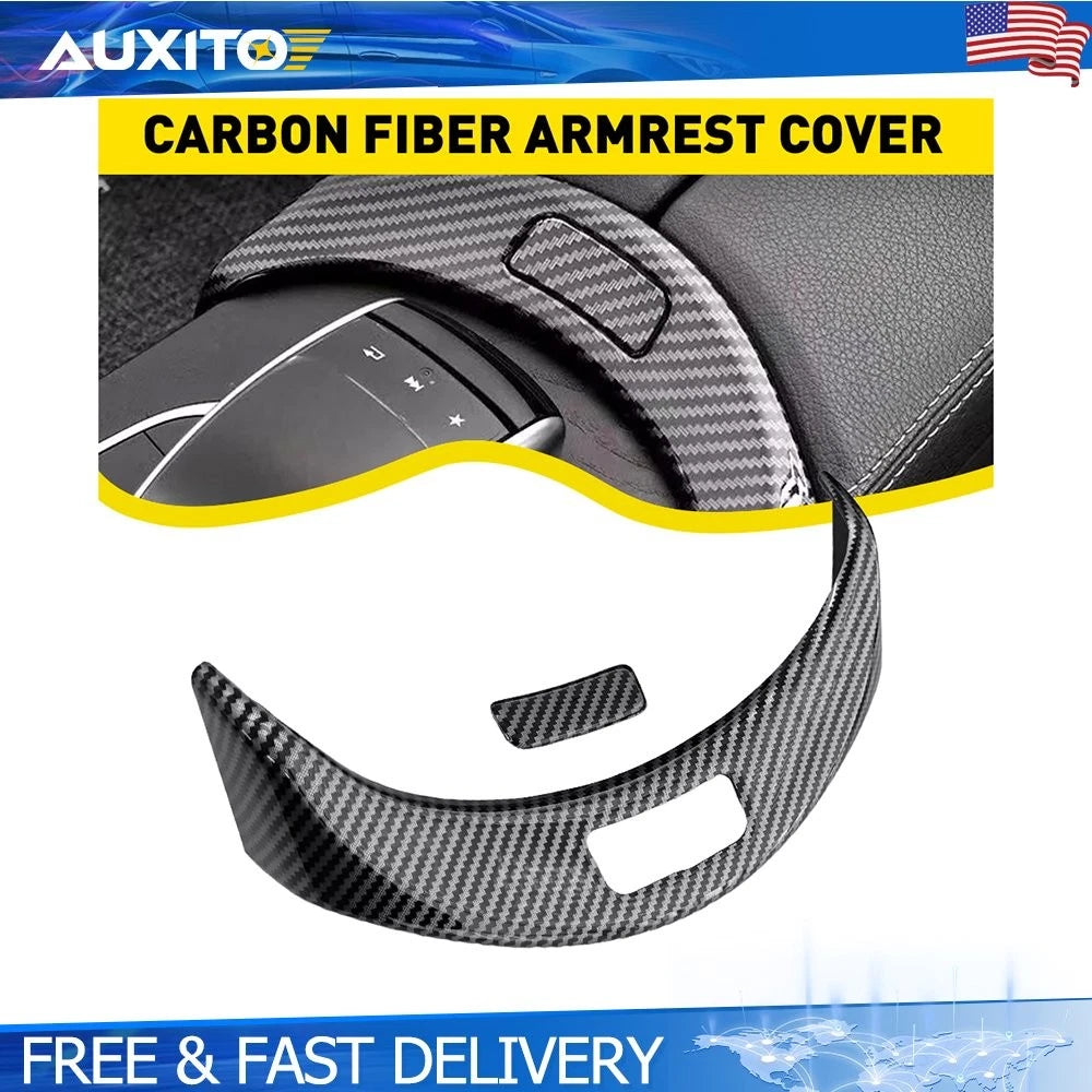 Carbon Fiber Armrest Switch Trim for Mercedes GLC Class W205 X253 (2015–2020)