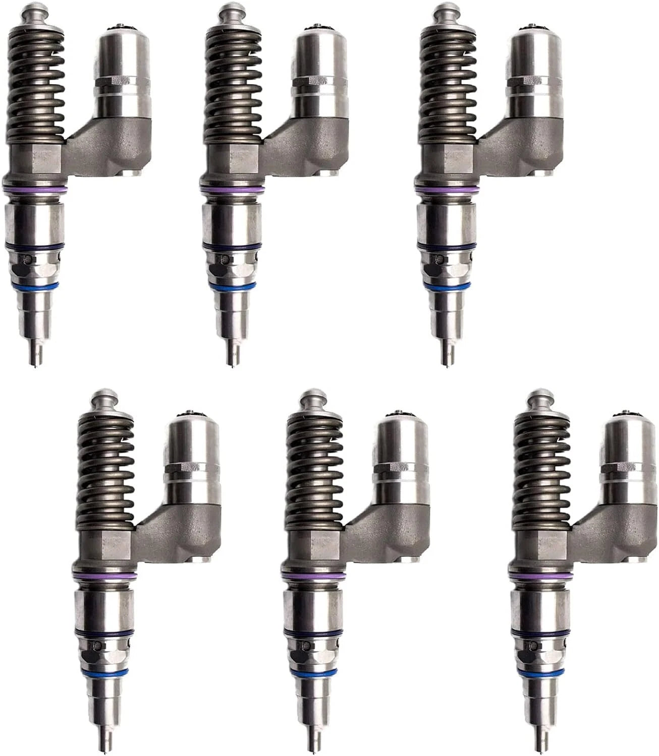 Set of 6 Fuel Injectors 0414702009 0414702020 VOE3827636 for Volvo