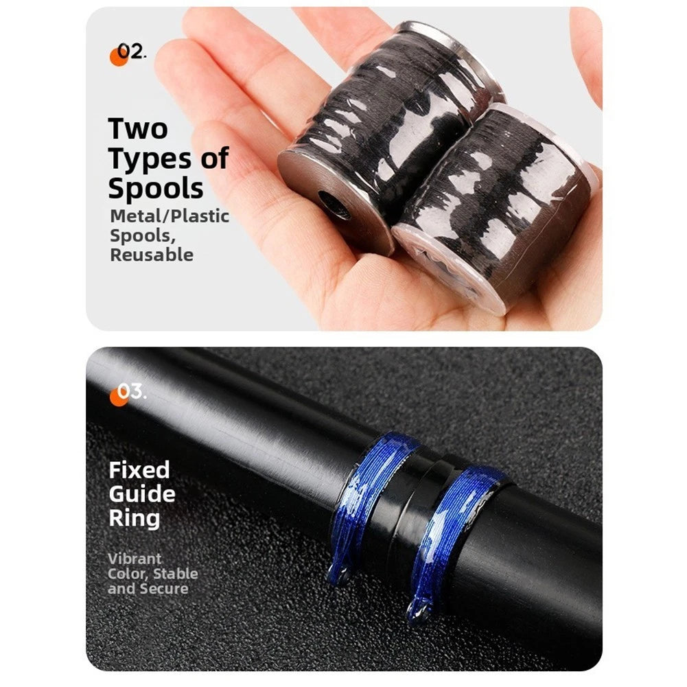 Nylon Thread for Fishing Rod Guide Ring Installation (60-70 Meter)