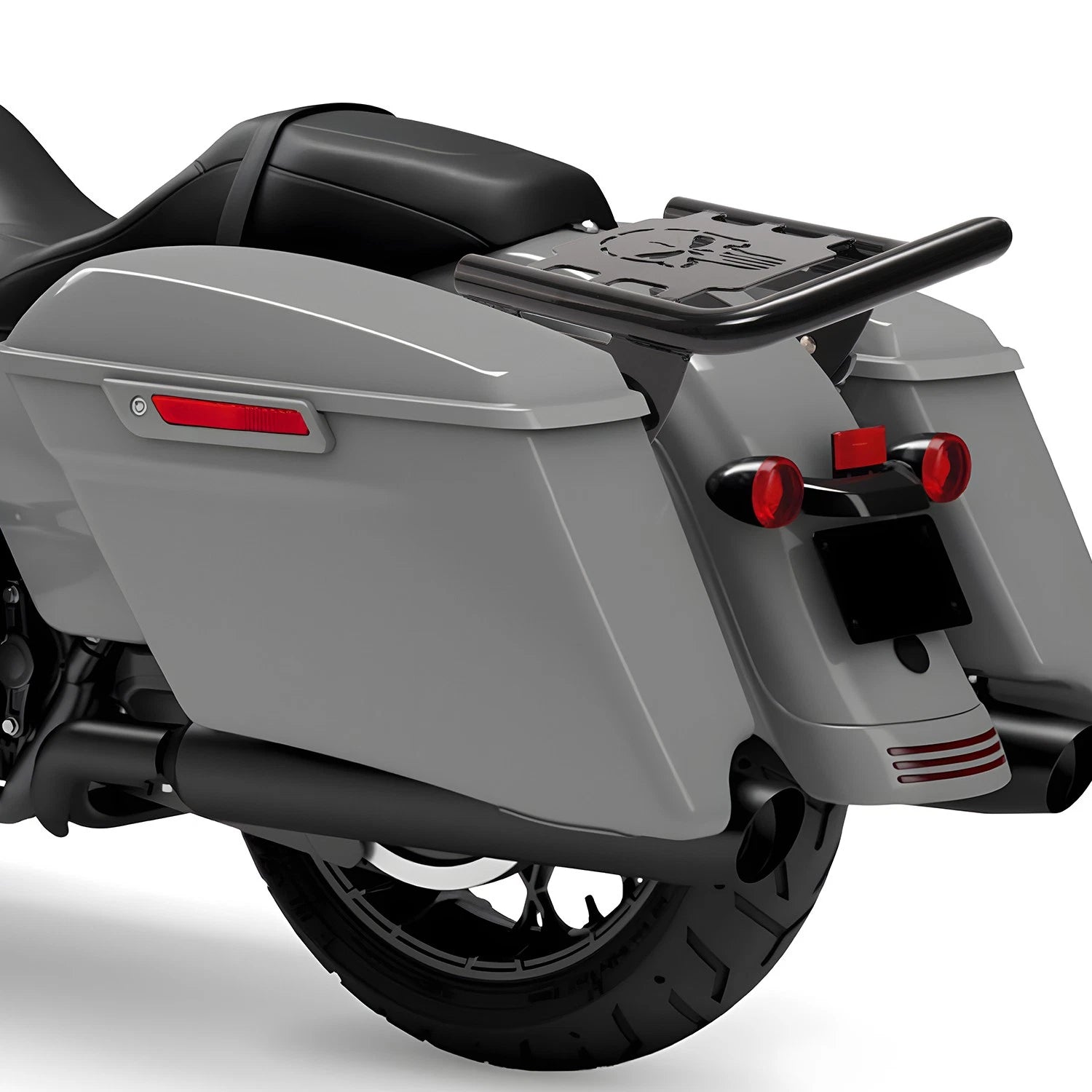 Luggage Rack for Harley Touring Models (2009–Present) - Black Detachable