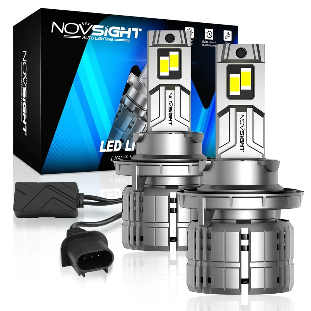 2X H13 9008 LED Headlight Bulbs Kit for 6500K 200W 40000LM
