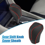 Automatic Gear Shift Knob Cover for Subaru Forester (2019–2023) Red Stitches