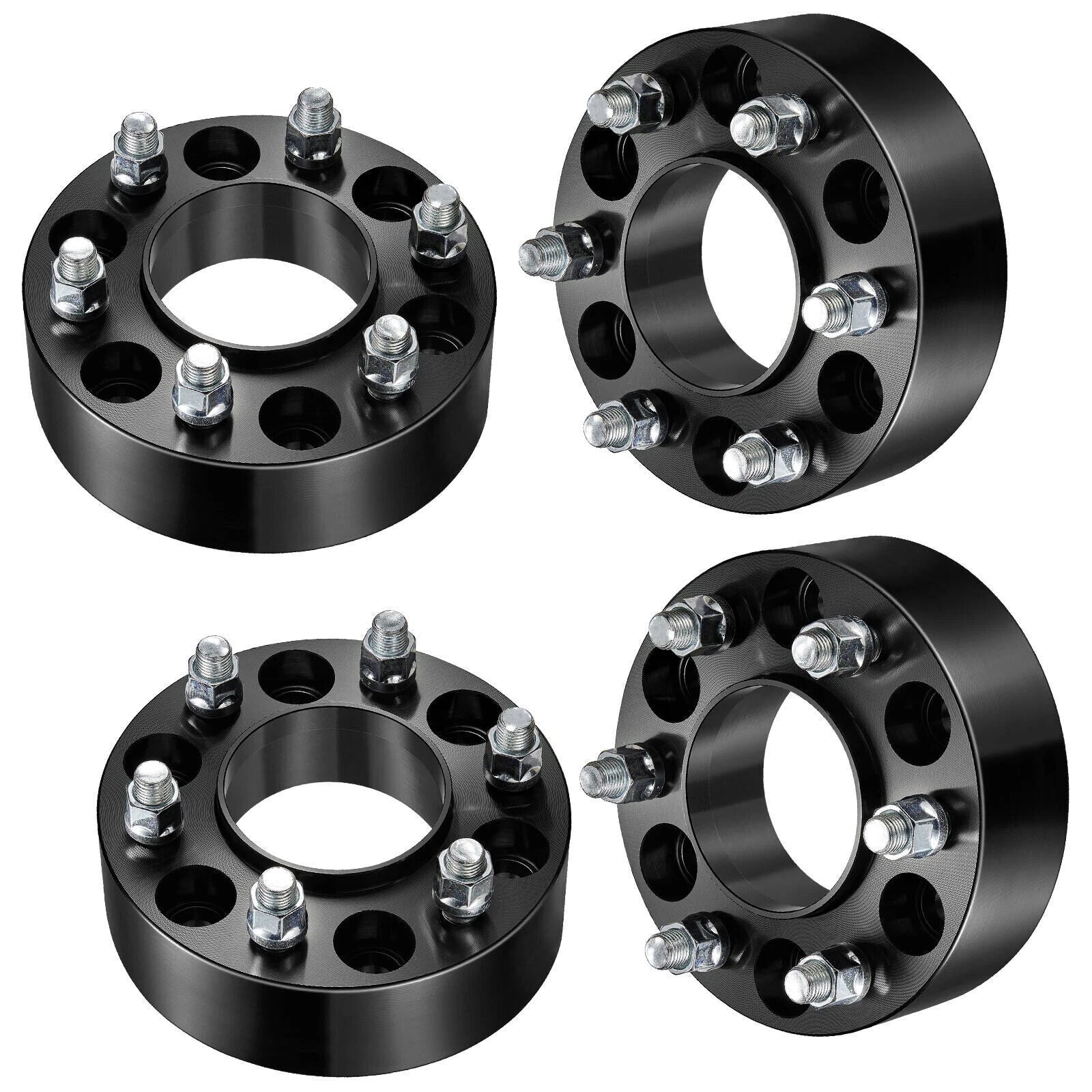Set of 4 6x135 1.25" Black Wheel Spacers for Ford F150 Expedition Lincoln Navigator
