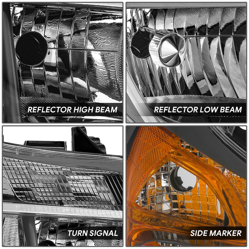 OE Style Chrome Amber Headlights for Ram ProMaster 1500-3500 (2014–2022)