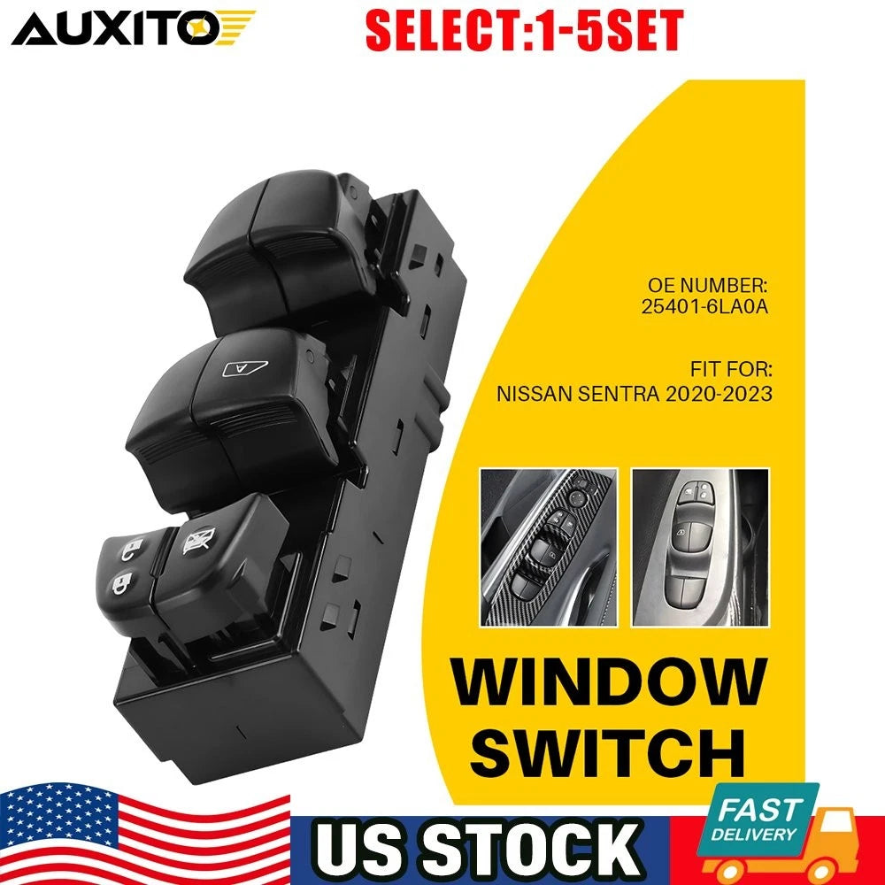 Left Driver Door Power Window Switch for Nissan Sentra (2020–2023)