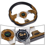 13" Steering Wheel with Quick Release Adapter for Universal Fit