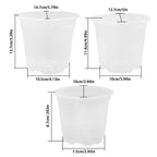 30 Pack Clear Plastic Nursery Pots for Succulents Herbs Flowers