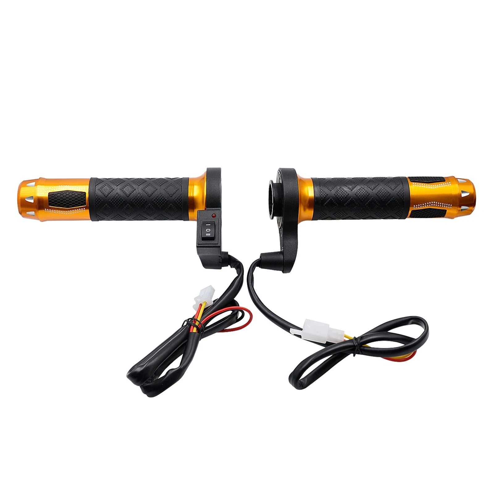 Universal 12V Heated Grips for Motorcycle (7/8" Gold)