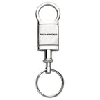 Satin-Chrome Valet Keychain - Officially Licensed for Nissan Pathfinder