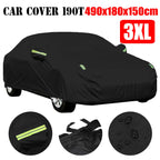 Waterproof Full Car Cover for Sedan (193x71x59in) All Weather Protection