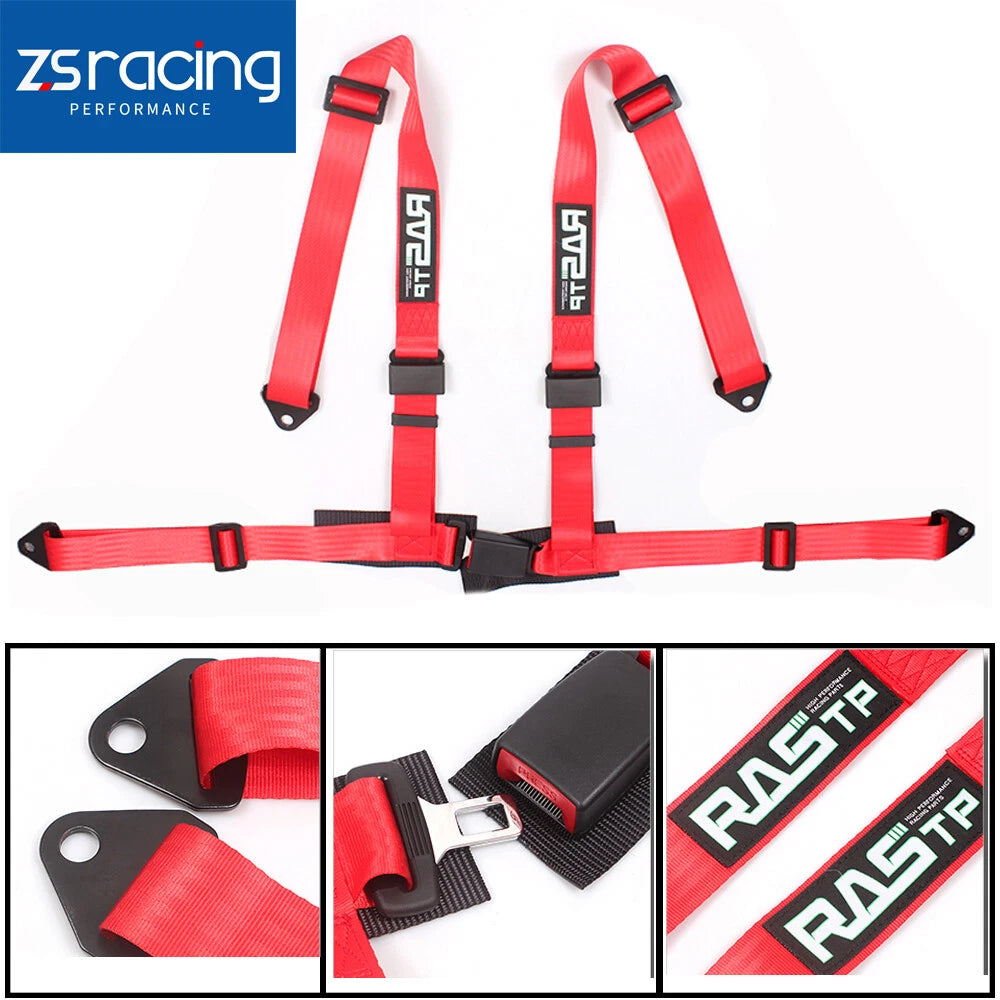 2X 4 Point Sport Quick Release Seat Belt Harness for Racing Car UTV