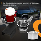 Detachable Drink Center Console Cup Holder for Chevy GMC C10 C20 C30 K10 (1973-1991)