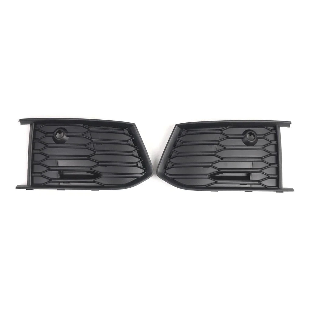 Pair Black Bumper Lower Side Grill Cover for Audi A6 S Line S6 (2019–2024)