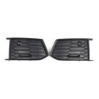 Pair Black Bumper Lower Side Grill Cover for Audi A6 S Line S6 (2019–2024)