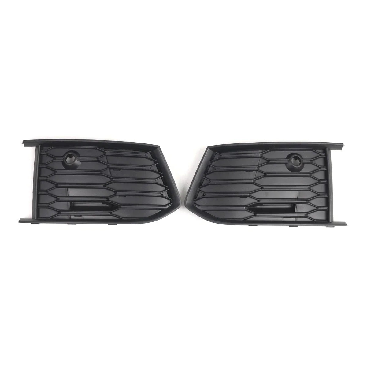 Pair Black Bumper Lower Side Grill Cover for Audi A6 S Line S6 (2019–2024)