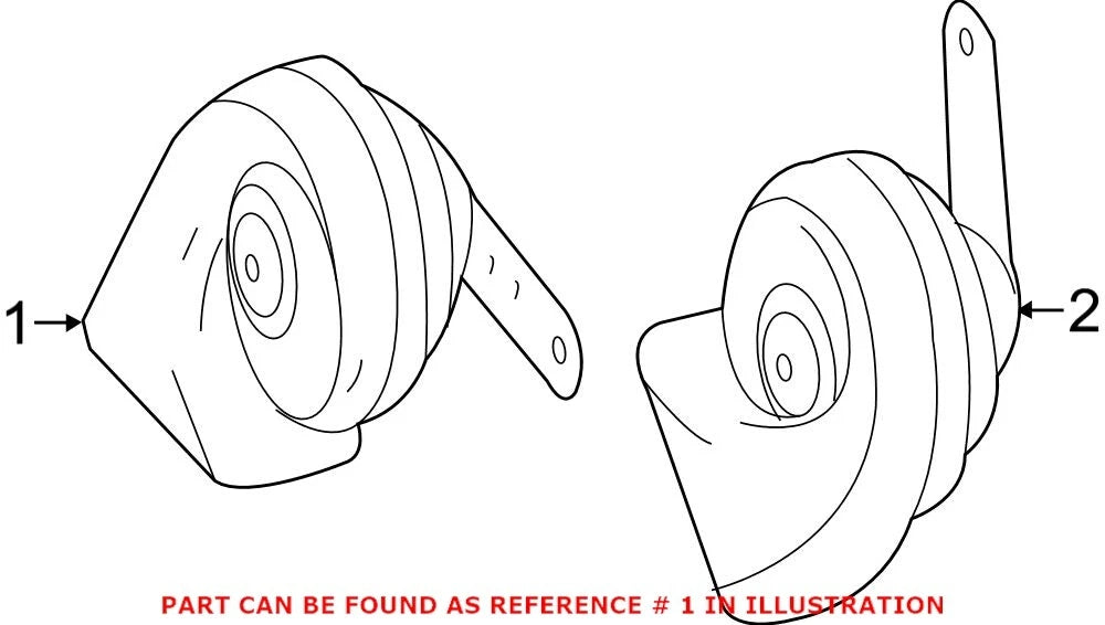 Genuine OEM Right Horn 0005424204 for Mercedes-Benz