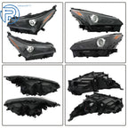 LED Headlight Set for Lexus NX300 NX300h (2018-2021) Black Housing