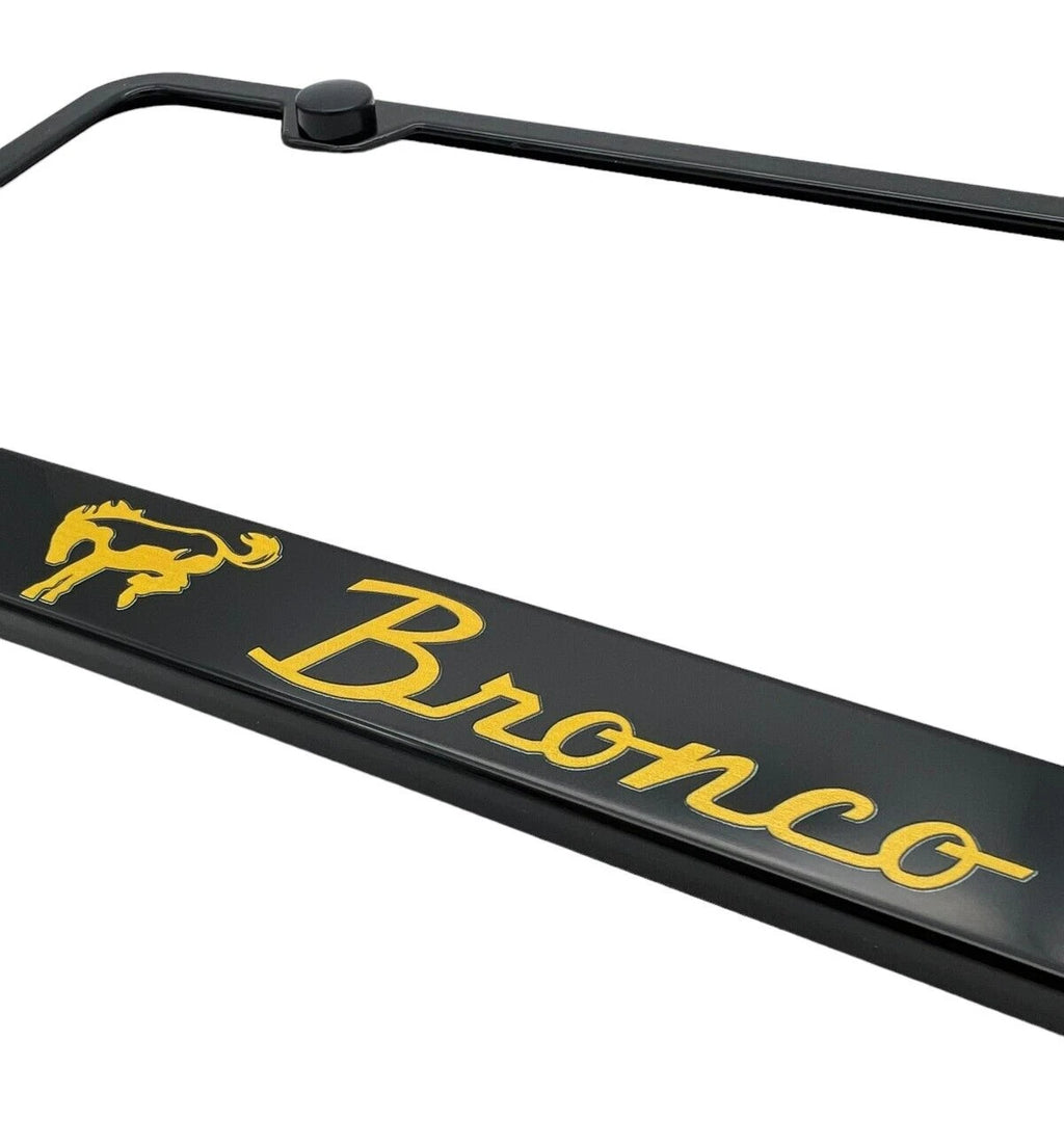 License Plate Frame w Notched Design for Ford Bronco (2021–2026)