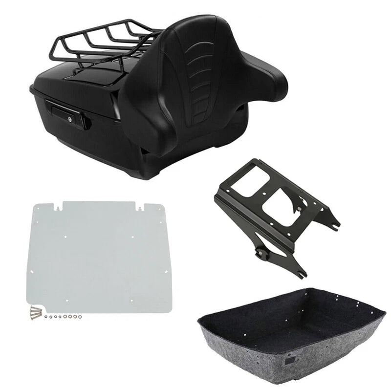 Trunk Backrest Mount Rack Plate for Harley Touring (2009–2013)