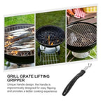 Set of 24 Stainless Steel BBQ Grate Lifter Tools for Reliable Use