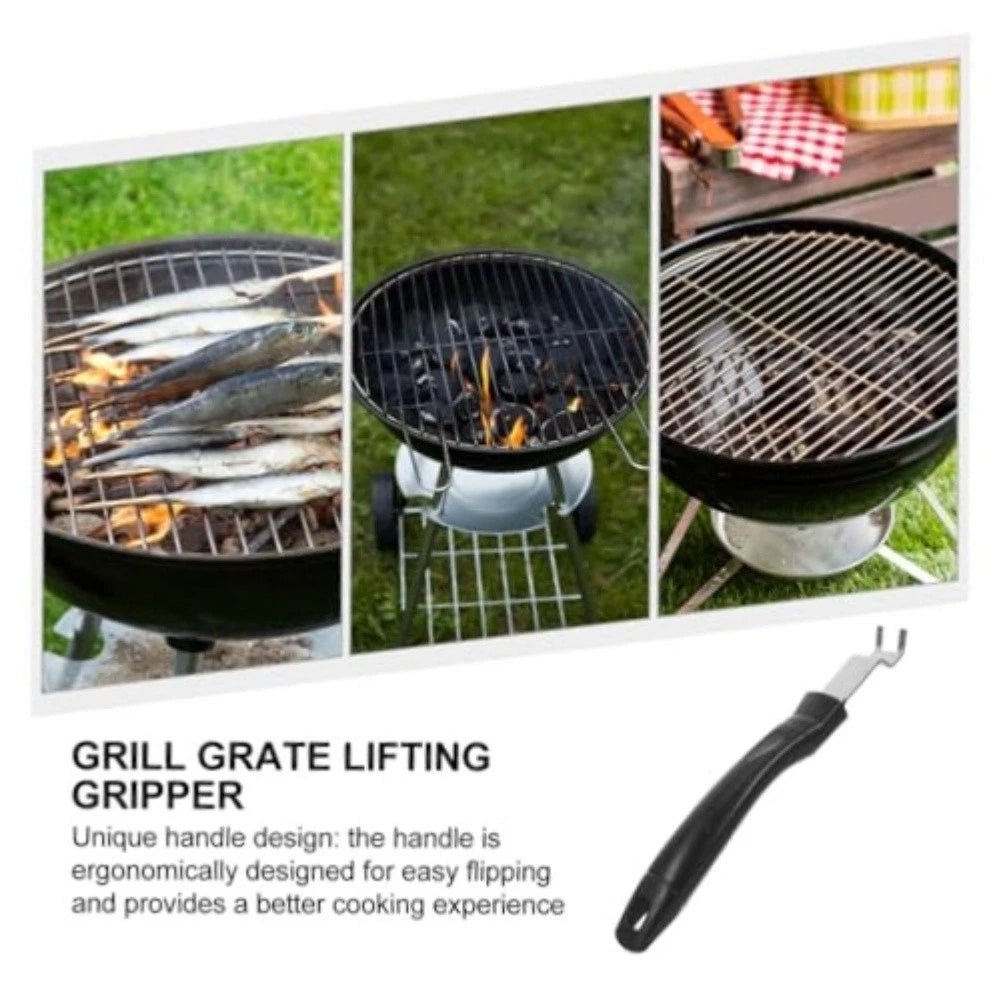 Set of 24 Stainless Steel BBQ Grate Lifter Tools for Reliable Use