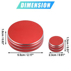 2X Multimedia Volume Knob Caps Decals for Mazda 6 (2013–2021) Red
