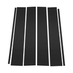 6 Pcs Door Pillar Window Trim for Chevrolet Suburban (2015–2020) Black