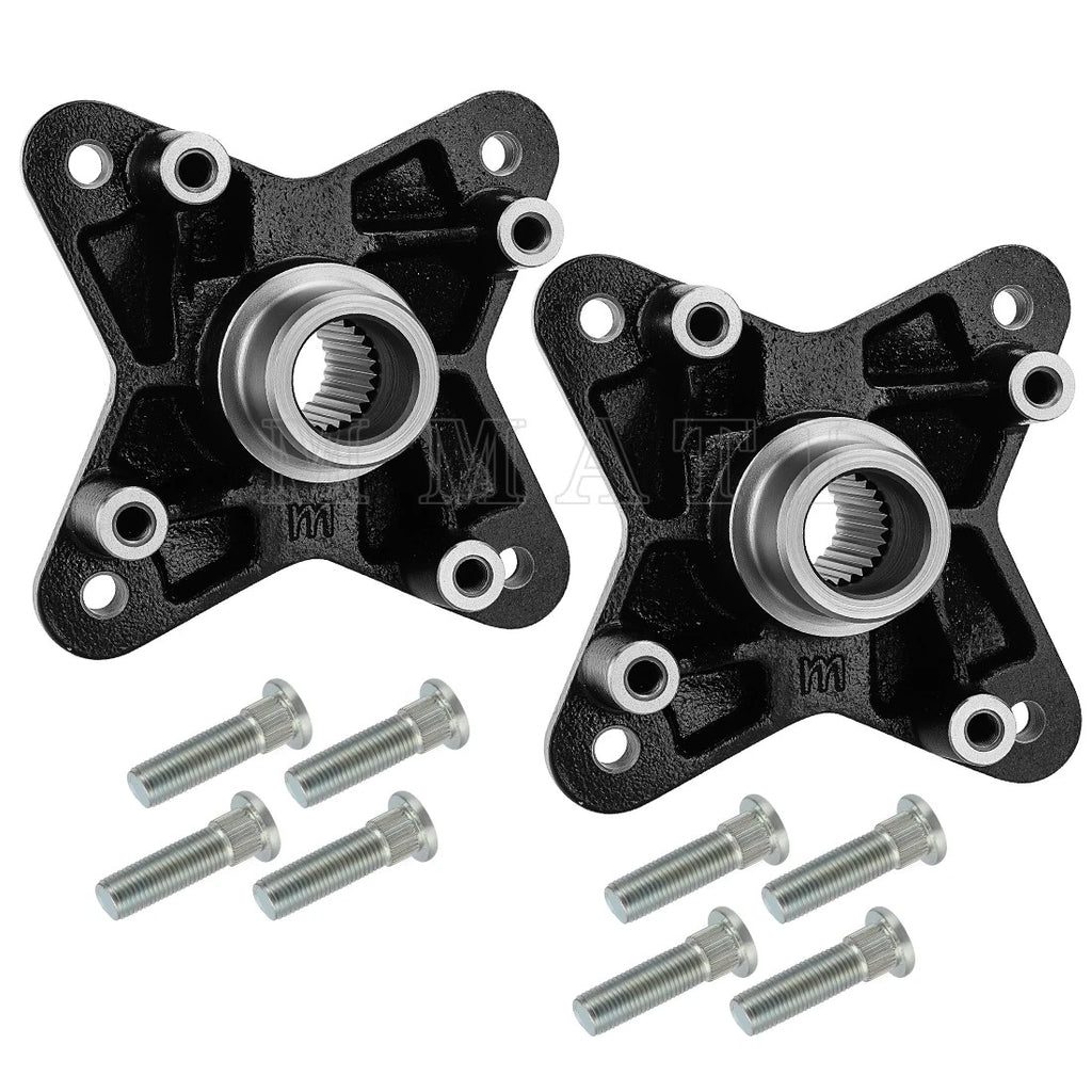 2 Rear Wheel Hubs w/Bolts for Polaris RZR XP 900 (2011–2013) RZR 4 XP 900 (2012–2013)