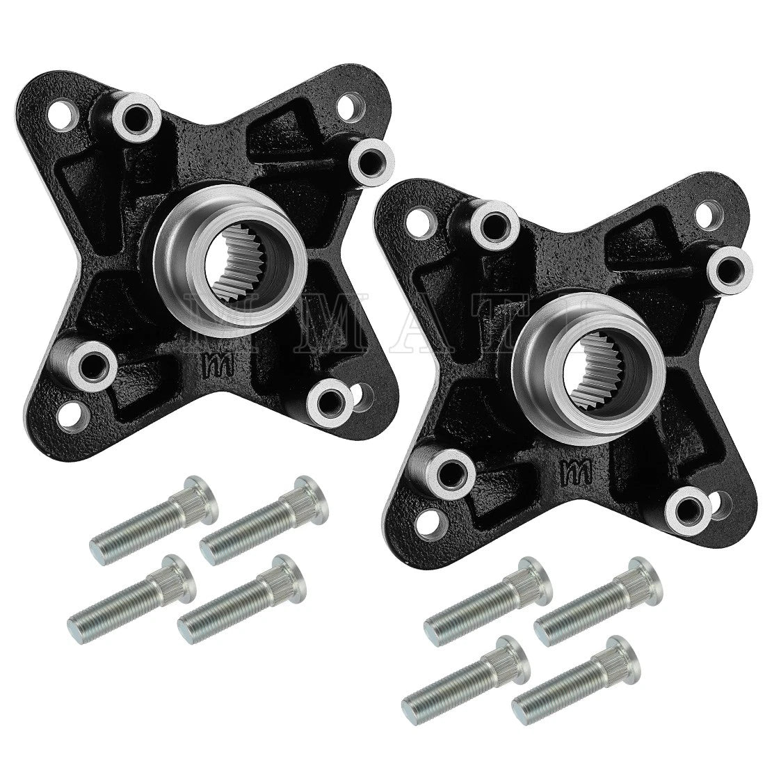 2 Rear Wheel Hubs w/Bolts for Polaris RZR XP 900 (2011–2013) RZR 4 XP 900 (2012–2013)
