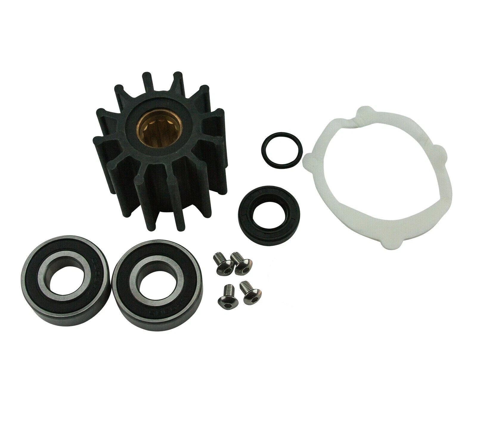 Sea Water Pump Repair & Impeller Kit for Johnson F6B-9 (09-812B-1, 10-24232-1, 18-3089)